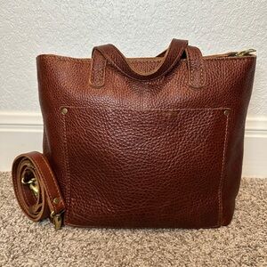 Portland Leather Rich Brown Tote Bag
